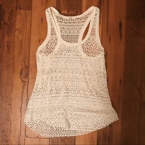 Cute cream tank